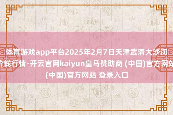 体育游戏app平台2025年2月7日天津武清大沙河批发市集价钱行情-开云官网kaiyun皇马赞助商 (中国)官方网站 登录入口